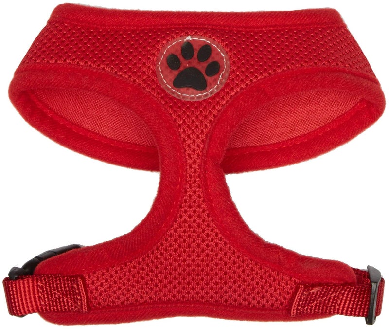 BINGPET BB5001 Soft Mesh Dog Harness Pet Walking Vest Puppy Padded Harnesses Adjustable, Red Small - Image 1